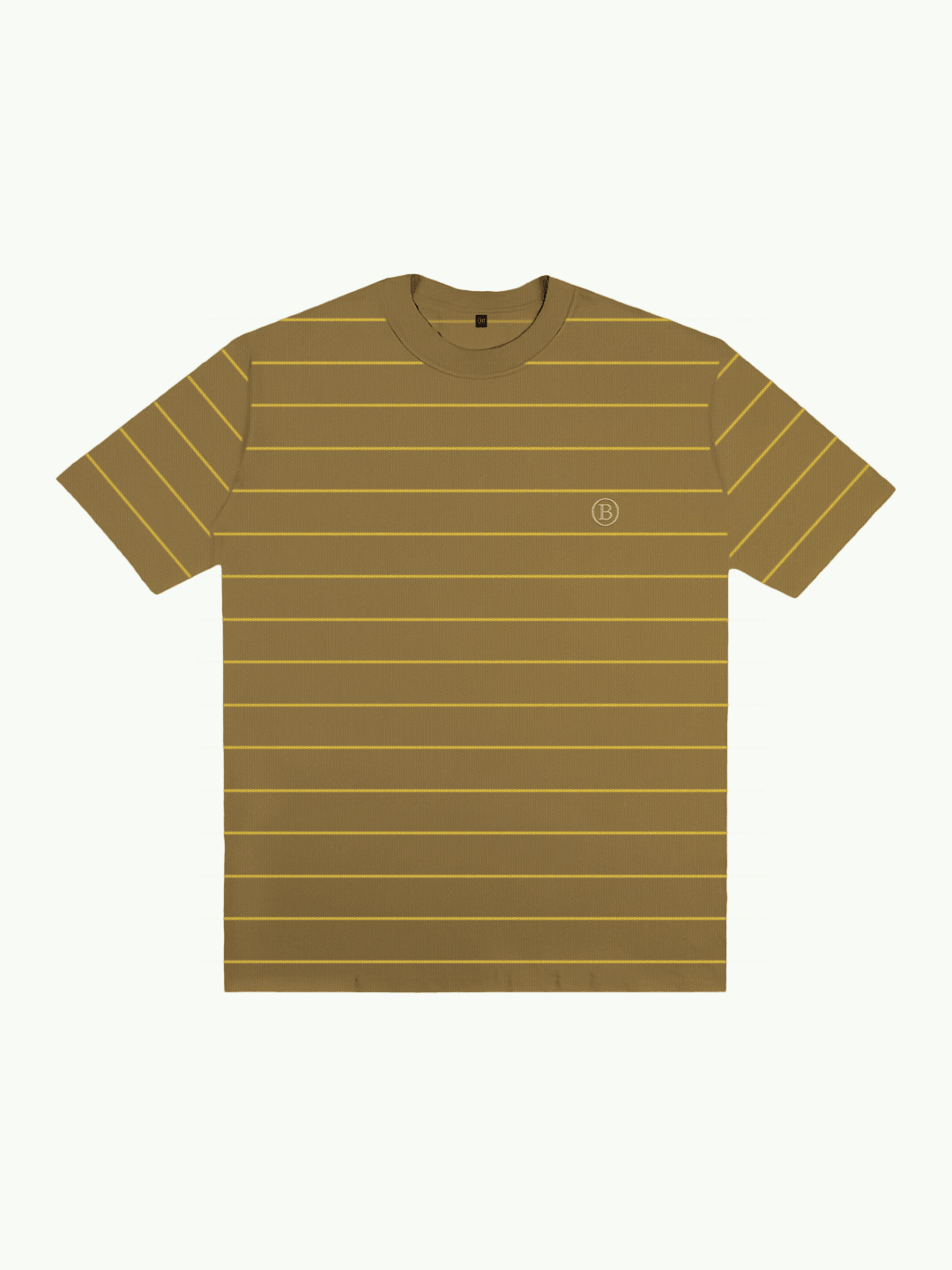 CAMISETA BASIC STRIPE KHAKI