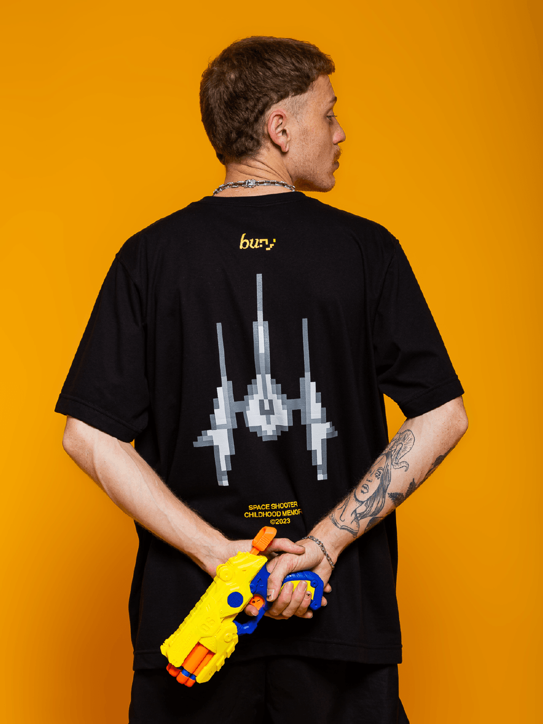 Camiseta Space Shooter Black - Buny Company